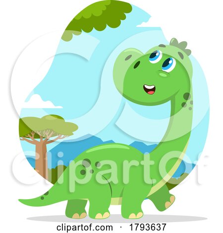 Cartoon Cute Dinosaur by Hit Toon