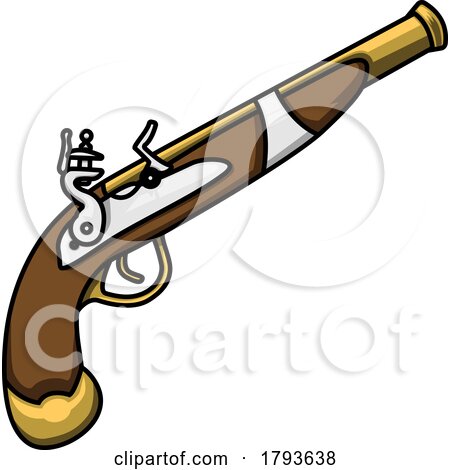 Cartoon Pirate Gun by Hit Toon
