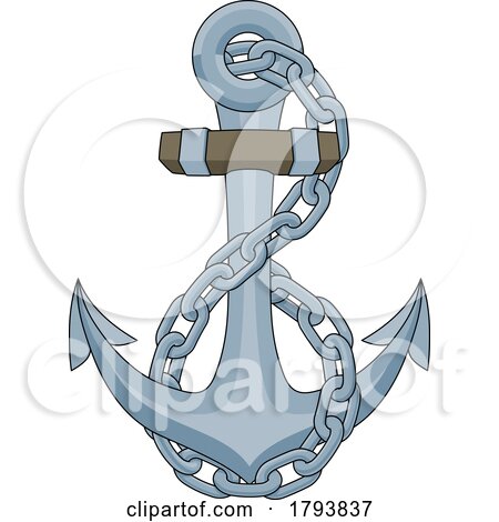 Ship Anchor Boat Chain Nautical Illustration by AtStockIllustration