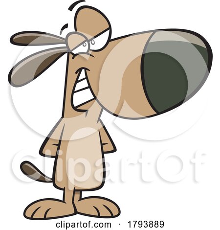 Clipart Cartoon Grinning Guilty Dog by toonaday