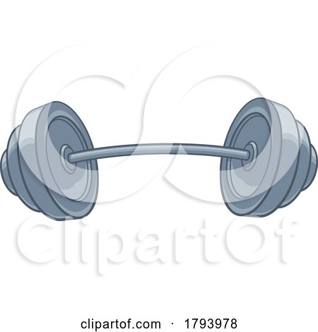 Cartoon Weights Barbell Illustration by AtStockIllustration