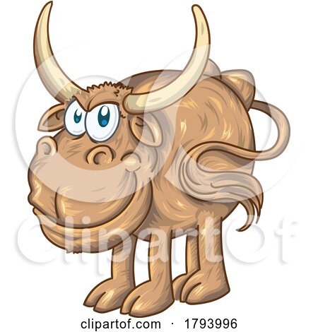 Strong Bull Character Cartoon by Domenico Condello