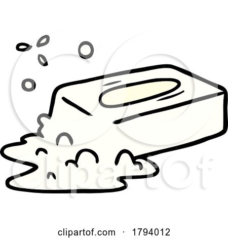 Cartoon Bar of Soap by lineartestpilot