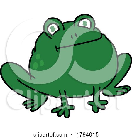 Cartoon Frog by lineartestpilot
