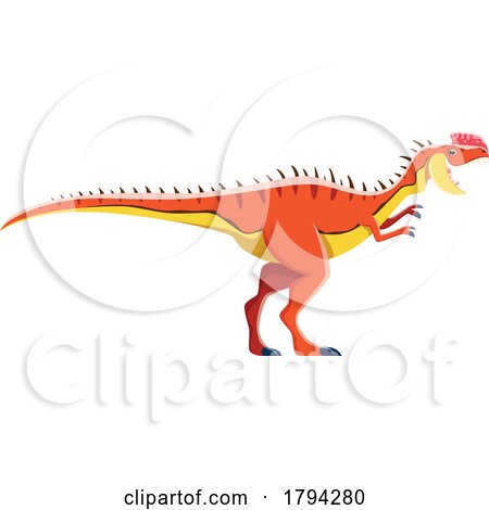Monolophosaurus Dinosaur by Vector Tradition SM