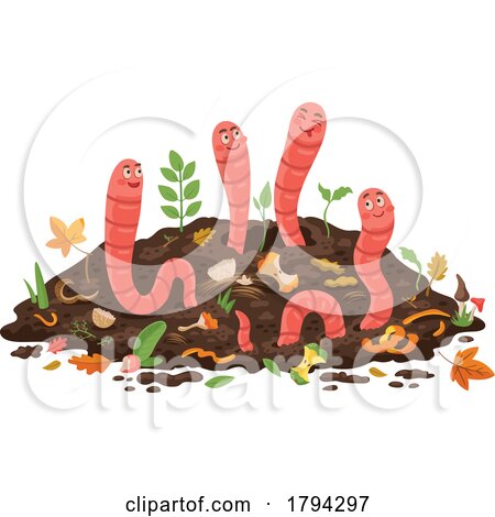Vermicompost Worms by Vector Tradition SM