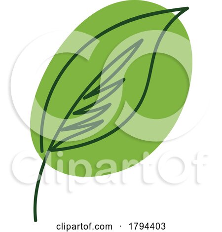 Green Leaf Icon Logo Design by Vector Tradition SM