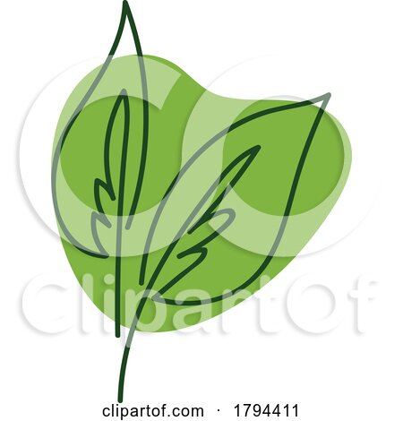 Green Leaf Icon Logo Design by Vector Tradition SM