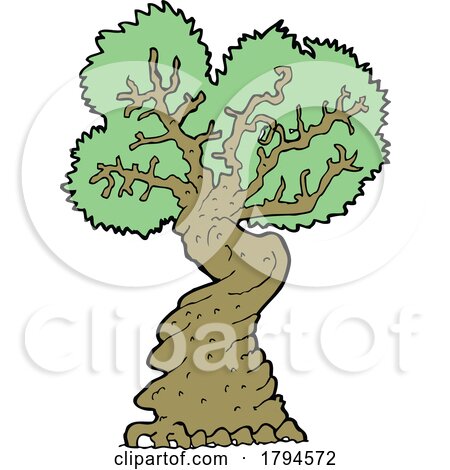 Cartoon Mature Tree by lineartestpilot