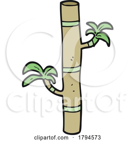 Cartoon Bamboo Stalk by lineartestpilot