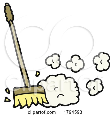 Cartoon Magic Self Sweeping Broom by lineartestpilot
