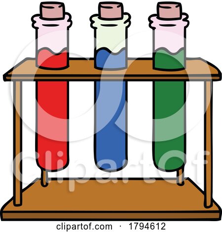 Cartoon Test Tubes by lineartestpilot