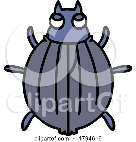 Cartoon Beetle by lineartestpilot