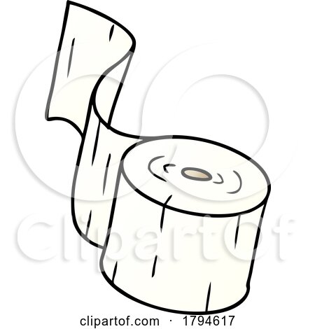 Cartoon Roll of TP by lineartestpilot