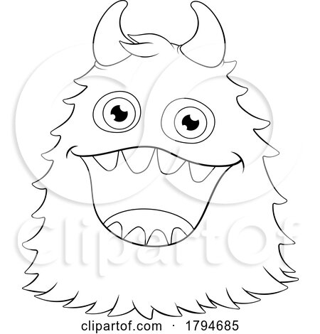 Monster Alien Cute Cartoon Funny Character Mascot by AtStockIllustration