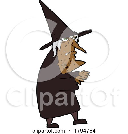 Clipart Cartoon Witch by lineartestpilot