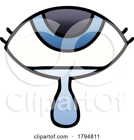 Clipart Cartoon Watery Eye by lineartestpilot