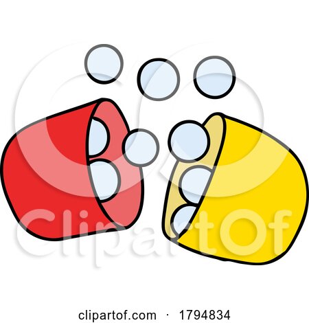 Clipart Cartoon Pill by lineartestpilot