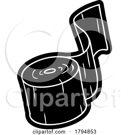 Clipart Cartoon Toilet Paper by lineartestpilot