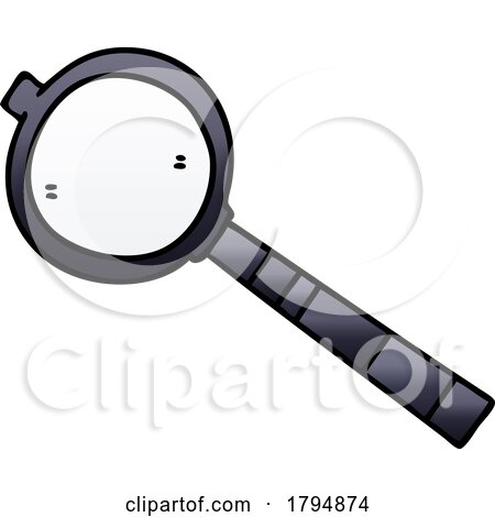 Clipart Cartoon Magnifying Glass by lineartestpilot
