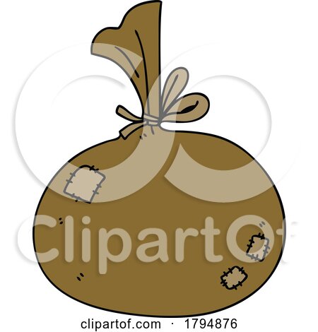 Clipart Cartoon Sack by lineartestpilot