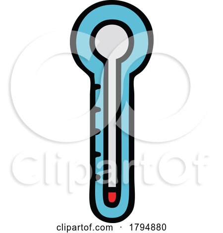 Clipart Cartoon Thermometer by lineartestpilot