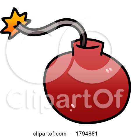 Clipart Cartoon Bomb by lineartestpilot