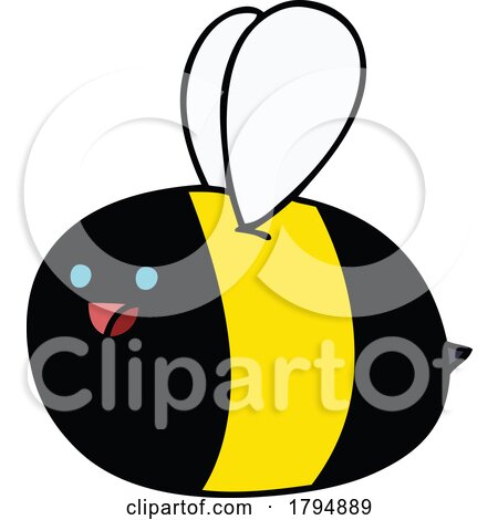 Clipart Cartoon Bumble Bee by lineartestpilot