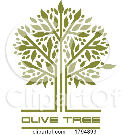 Olive Tree with Text by Vector Tradition SM