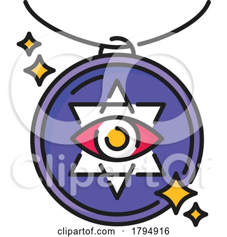 Amulet with Providence Eye Pendant by Vector Tradition SM