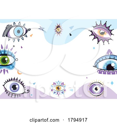 Witchcraft Eyes Background by Vector Tradition SM