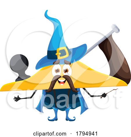 Wizard Jack Plane Tool Mascot by Vector Tradition SM