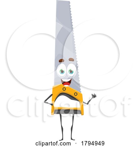 Hand Saw Tool Mascot by Vector Tradition SM