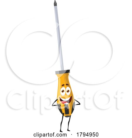 Screwdriver Tool Mascot by Vector Tradition SM