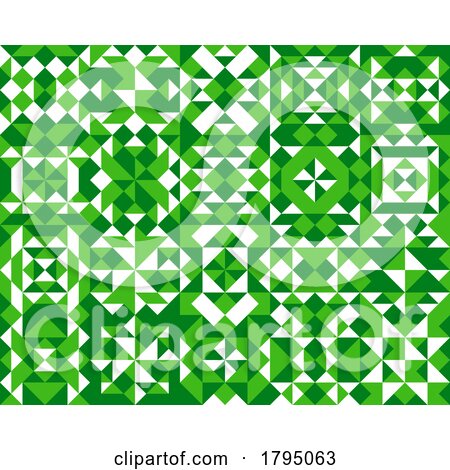 Abstract Green Tile Background by Vector Tradition SM