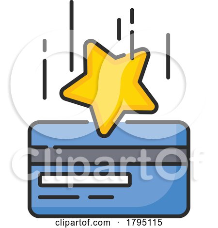 Star and Credit Card Icon by Vector Tradition SM