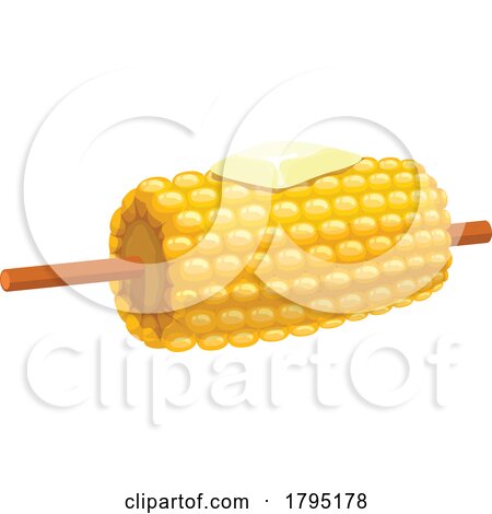 Corn on the Cob with Butter by Vector Tradition SM