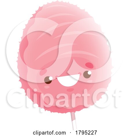 Cotton Candy Food Mascot by Vector Tradition SM