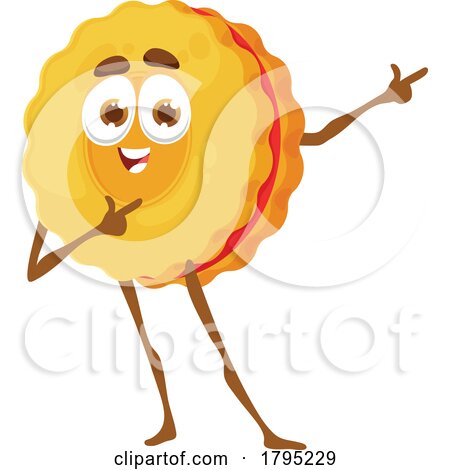 Dancing Cookie Food Mascot by Vector Tradition SM