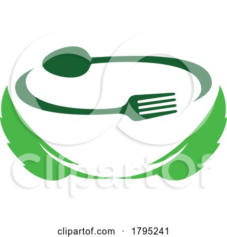 Vegan Organic Green Food Logo by Vector Tradition SM