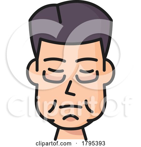 Man with a Swollen Face by Vector Tradition SM