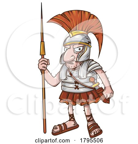 Cartoon Roman Centurion by Domenico Condello