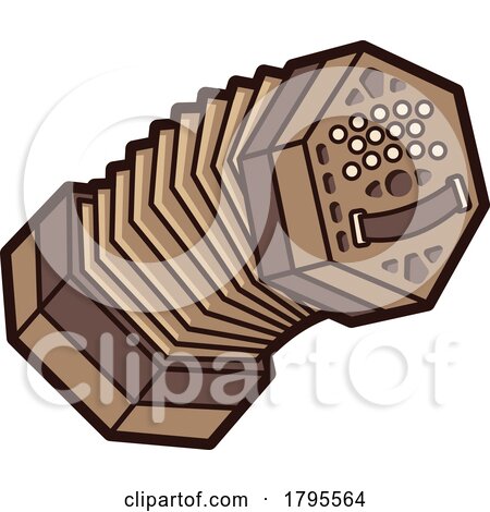Concertina Instrument Icon by Any Vector