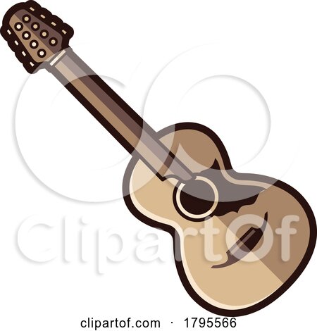 Guitar Instrument Icon by Any Vector
