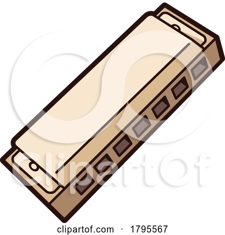 Harmonica Instrument Icon by Any Vector