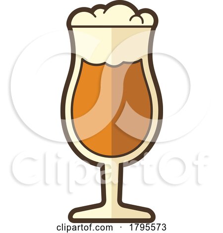 Icon of Beer in a Tulip Glass by Any Vector