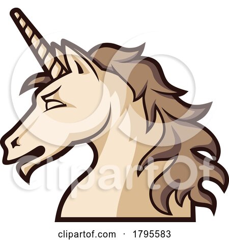 Profiled Unicorn Head by Any Vector