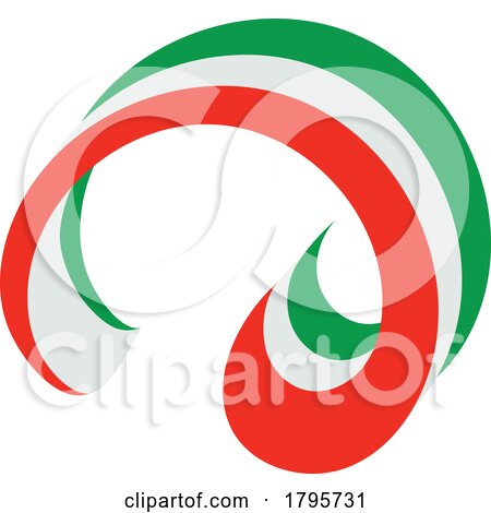 Italian Flag Ribbon by Domenico Condello