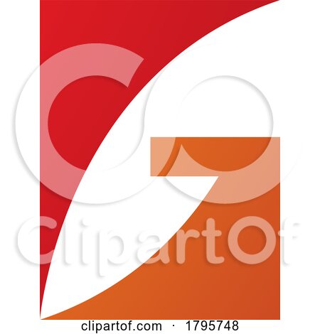 Red and Orange Rectangular Letter G Icon by cidepix