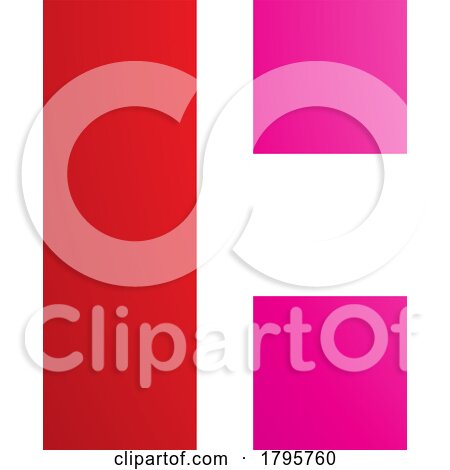 Red and Magenta Rectangular Letter C Icon by cidepix